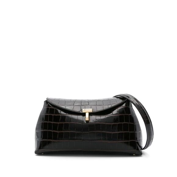 Toteme Women T-Lock Leather Clutch - Picture 1 of 4